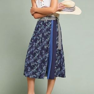 NWT Anthropologie Shimmer Midi Skirt